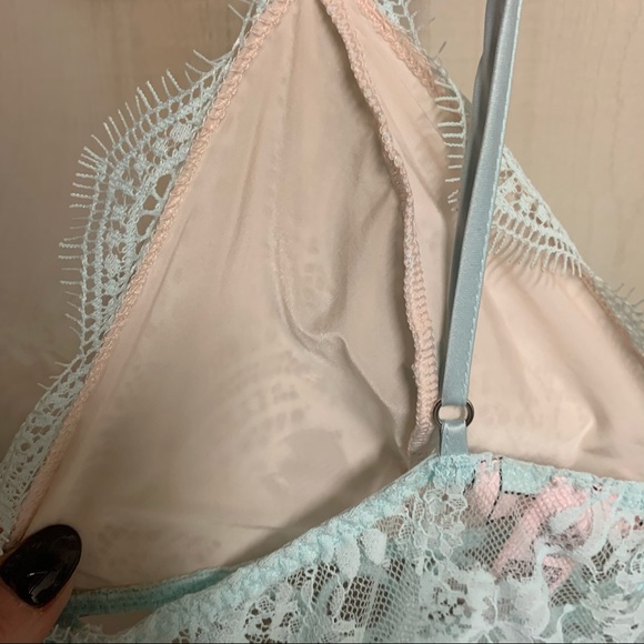 Victoria Secret Floral Lace & Ring Slip Lingerie M - Picture 6 of 11